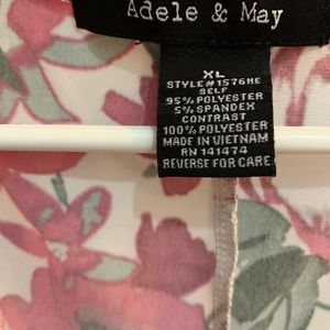 Adele and May Tops - Adele & May XL Floral Rose Sleeveless Top Adele and May Tops - Adele & May XL Floral Rose Sleeveless Top